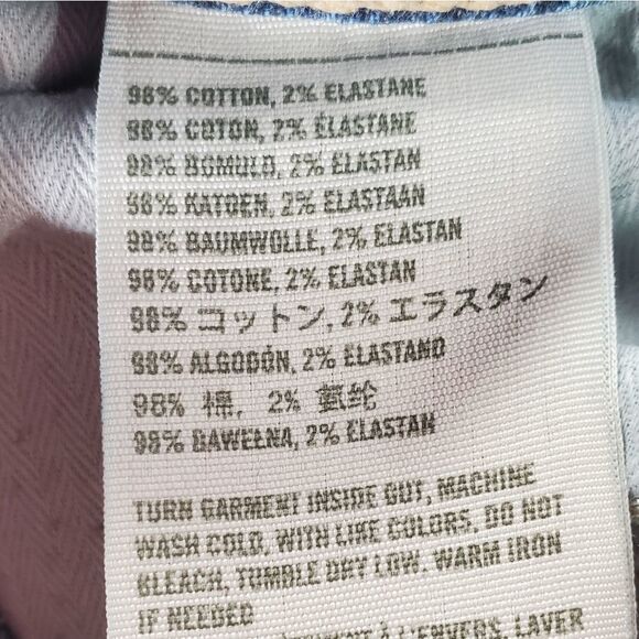 💜Hollister Blue So Cal Stretch Raw Hem Denim Shorts Size 7/28 - Picture 8 of 8